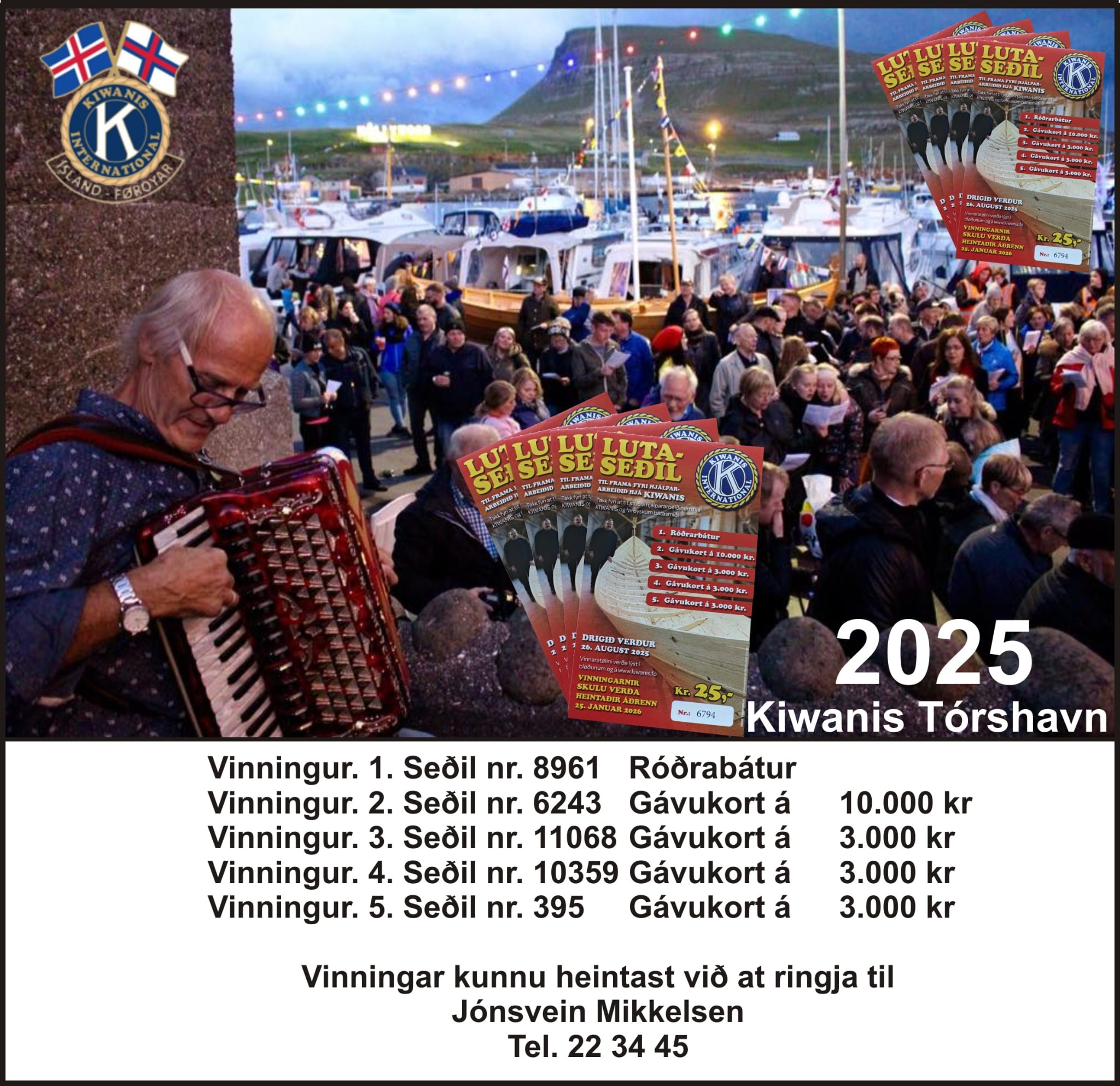 Lutaseðla vinnarar 2025